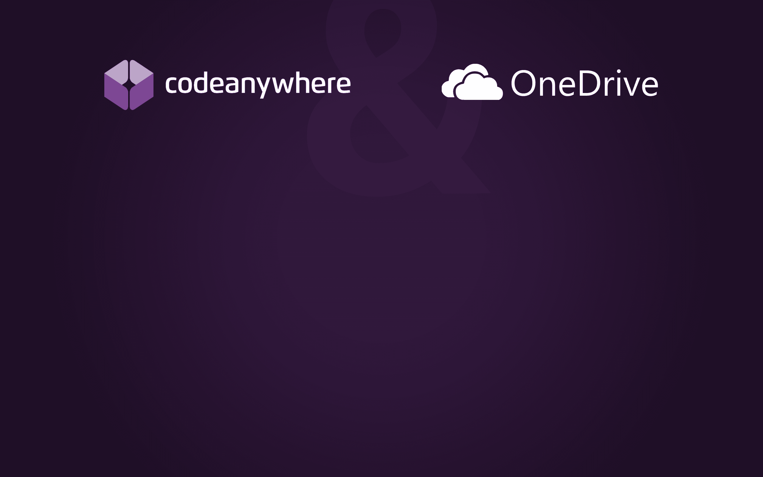 Edit Code from OneDrive with Codeanywhere