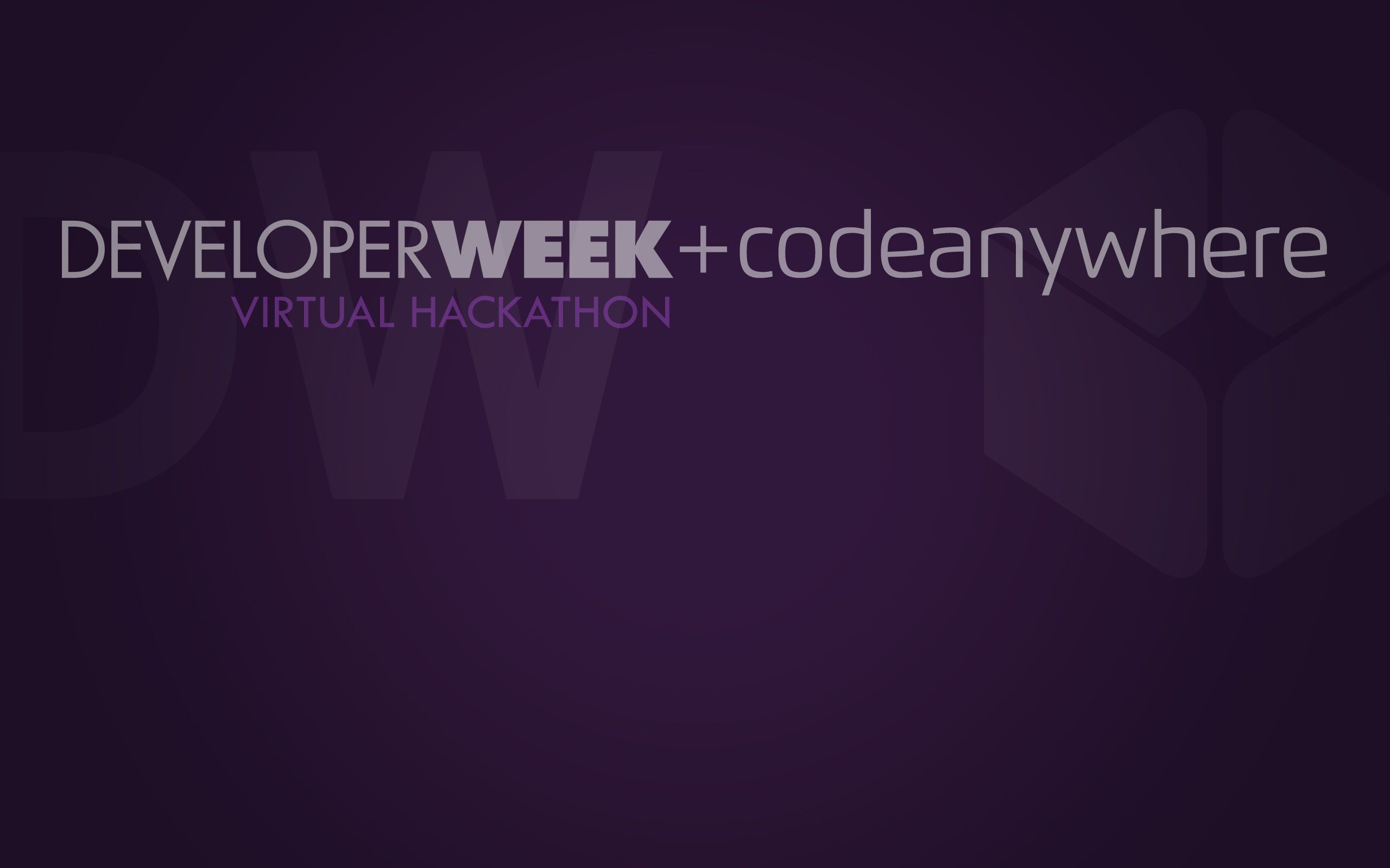 DeveloperWeek + Codeanywhere Virtual Hackathon